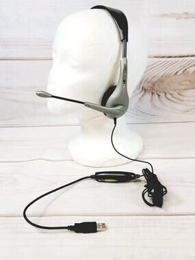 Cyber Acoustics AC-840 USB Mono Internet Communications Headset with Boom Mic